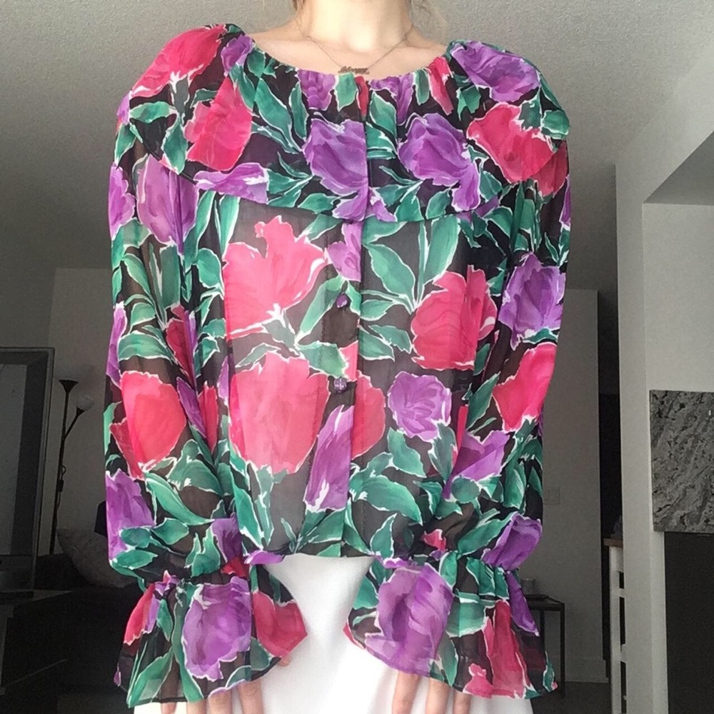 Vintage floral blouse
